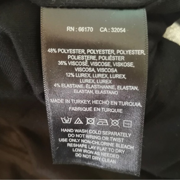 Maeve Anthropology Black and gold MIDI Skirt size XS - Picture 5 of 5